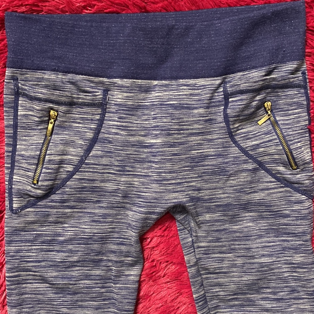 Linda Michael seamless navy heather leggings - Picture 4 of 14
